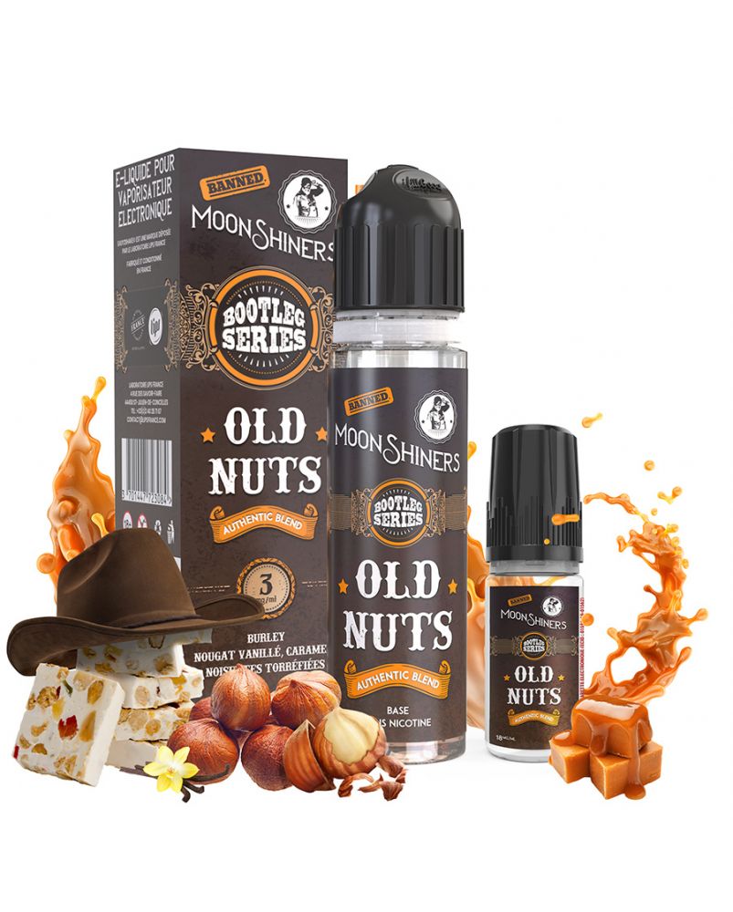 Authentic Old Nuts 3mg | Moonshiners | Easy2shake 60ml